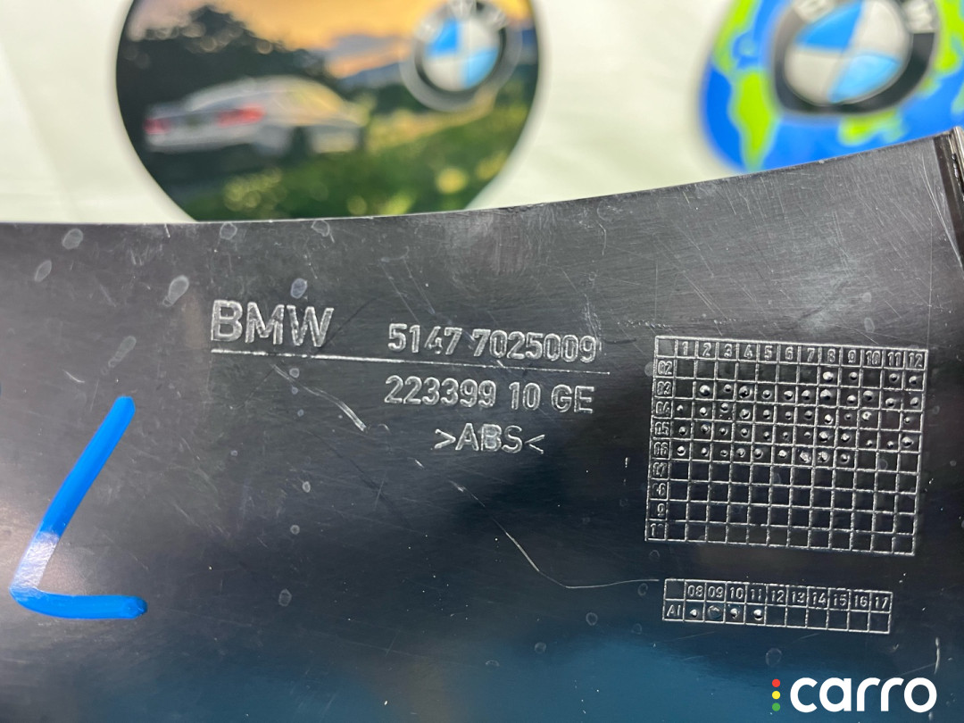 51477025009, 7025009 Накладка на порог внутренняя задняя левая BMW 5 E60/E61 2005г. - фото №8