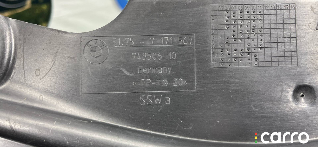 7171567, 51757171567 защита днища задняя BMW X1 E84 2013г. - фото №10
