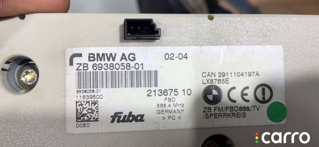 6938058 Усилитель антенны BMW 7 E65/E66 2004г. - фото №10