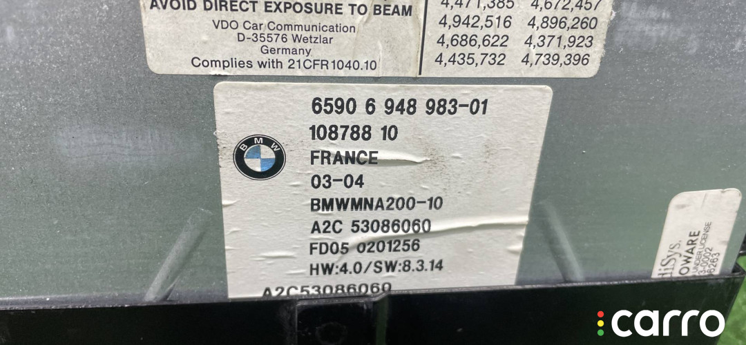 6948983, 65906948983 Блок навигации BMW 7 E65/E66 2004г. - фото №10