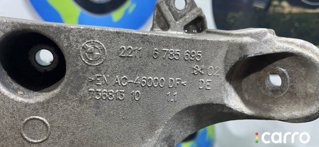 22116785695, 6785695 кронштейн двигателя левый BMW X1 E84 2013г. - фото №10