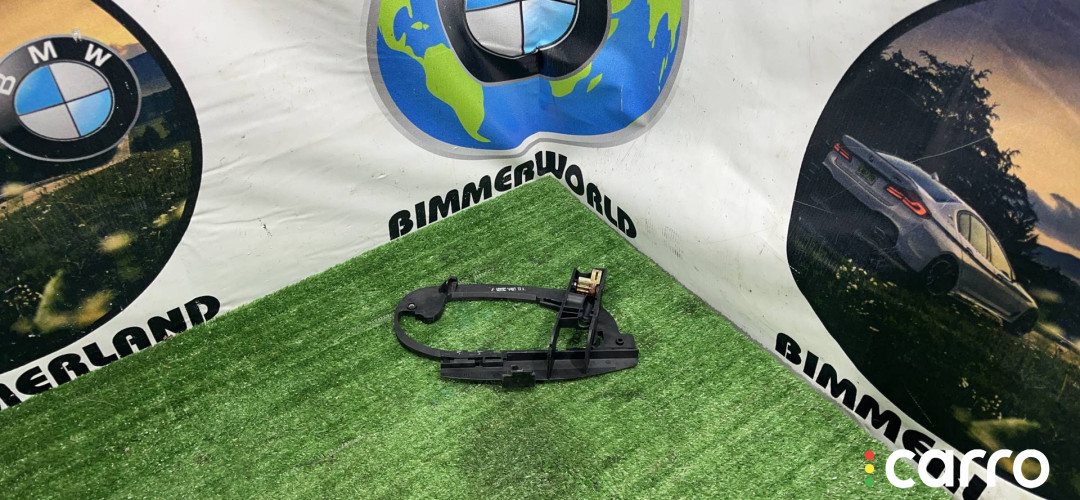 7191571, 51217191571, 51217013703, 7013703 скелет ручки двери задней левой BMW 7 E65/E66 2006г. - фото №1