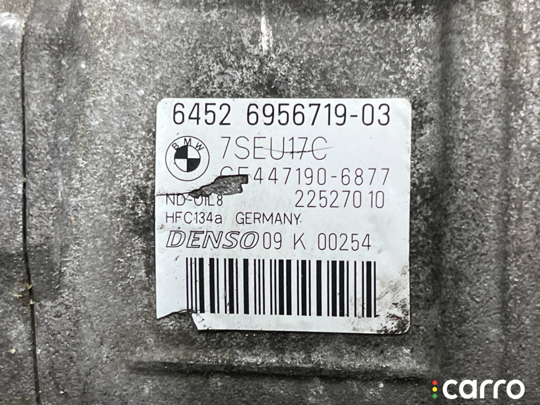 64526956719, 6956719 Компрессор кондиционера BMW 3 E90/E91/E92/E93 2008г. - фото №10