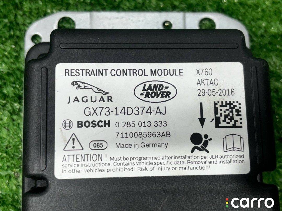 GX73-14D374-AJ, GX7314D374 Блок AirBag Jaguar XE X760 2016г. - фото №5