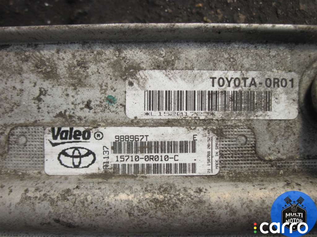 Радиатор масляный Toyota RAV4 2010г. - фото №2