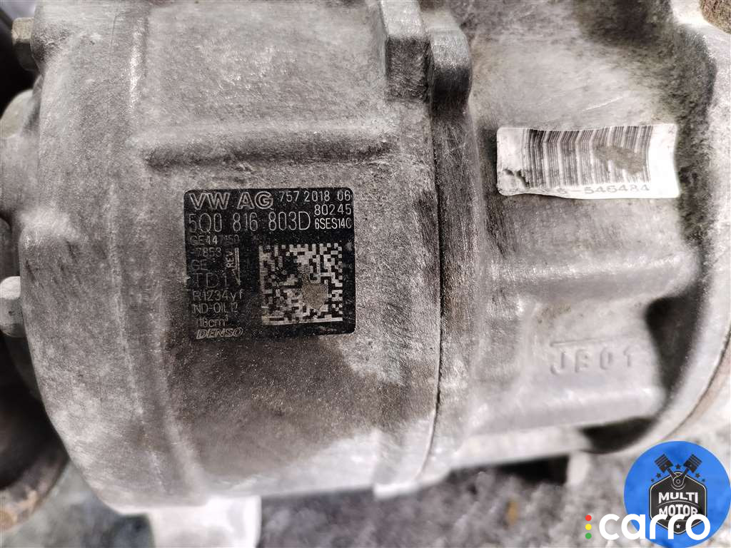 5Q0816803D Компрессор кондиционера Audi A3 2018г. - фото №3