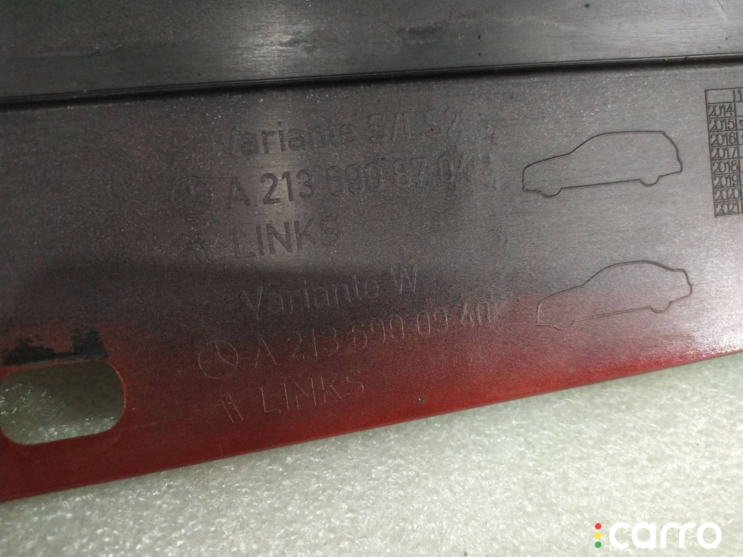 A2136908704, A2136900940, A2136980107 Накладка на порог левая Mercedes-Benz E W213/S213/C238/A238 - фото №9