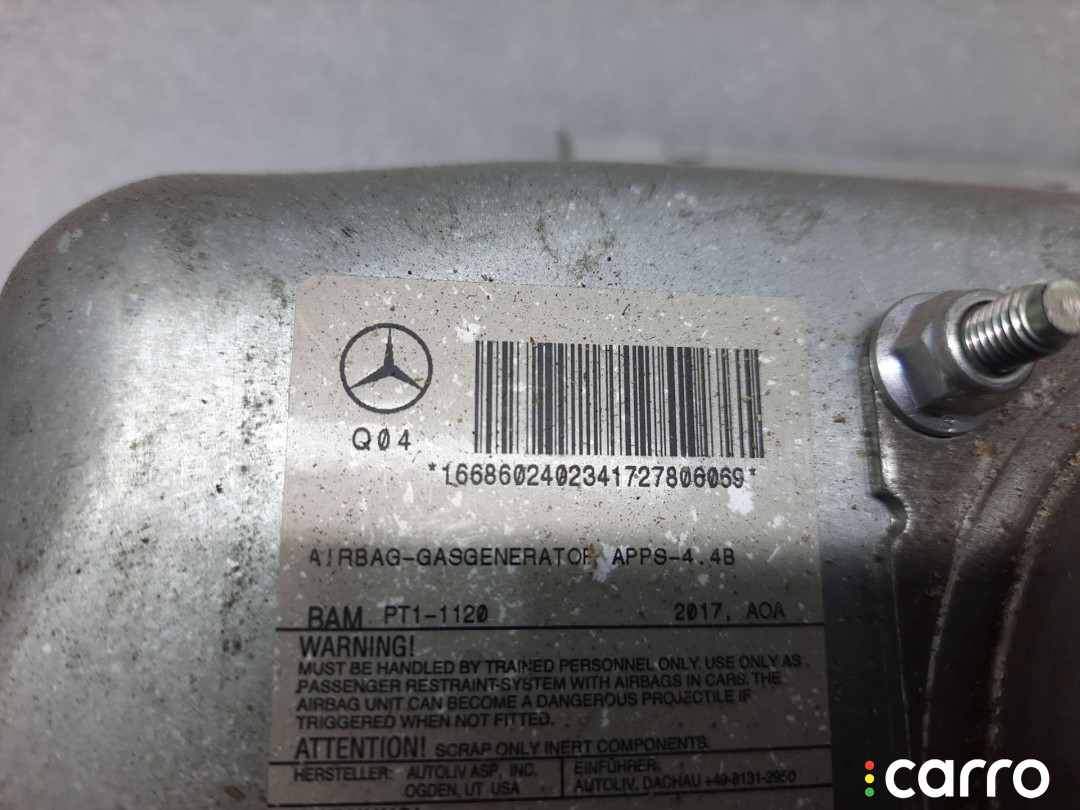A1668602402 Подушка безопасности пассажира Mercedes-Benz GLE W166 2018г. - фото №2