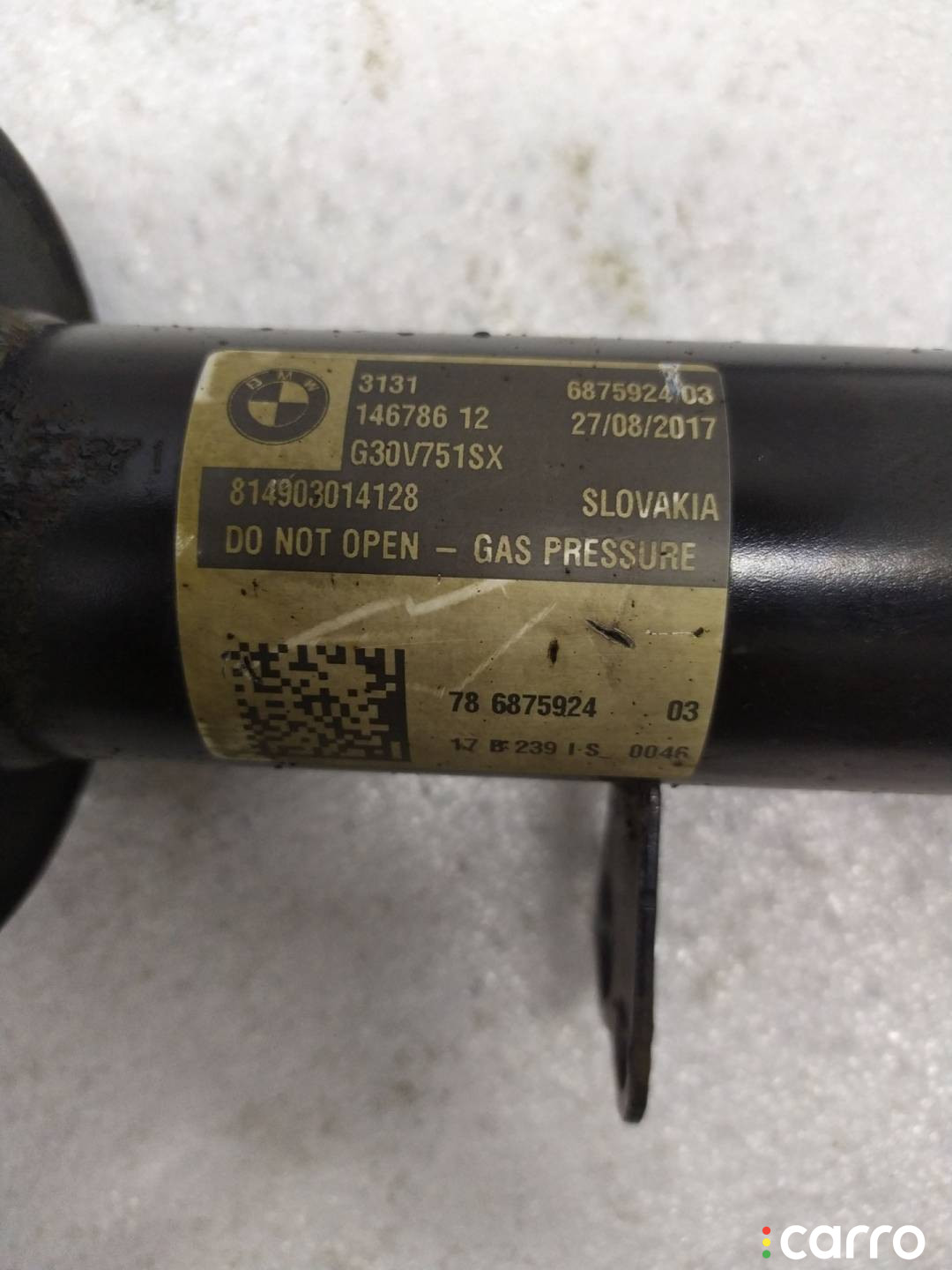14678612, 686120003, 686678902, 687592403, 814903014128 амортизатор передний BMW 5 G30/G31 2017г. - фото №4