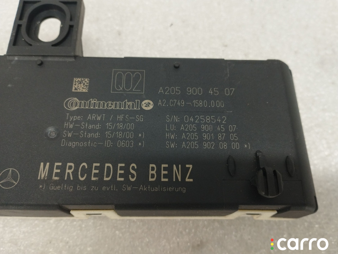 A2059004507, A2059018705, A2059020800 блок управления крышкой багажника Mercedes-Benz GLC X253/C253 - фото №2