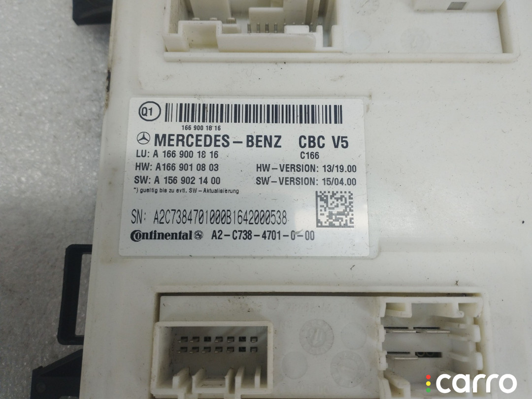 A1669001816, A1669010803 Блок SAM Mercedes-Benz GLE W166 - фото №2