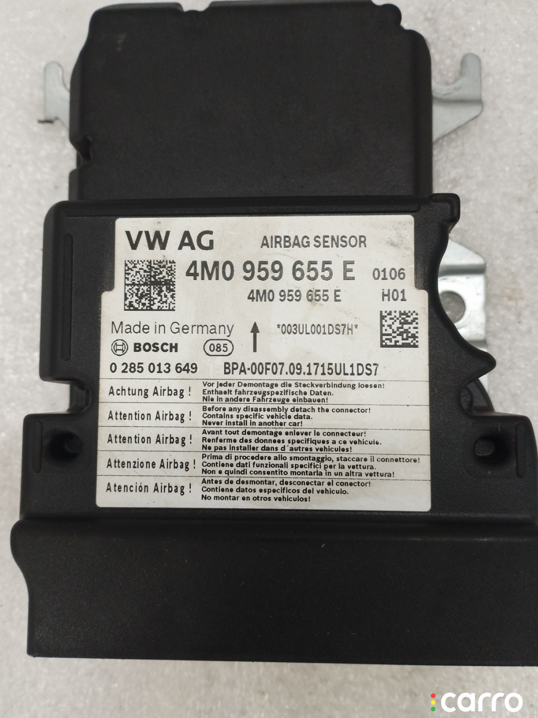 4M0959655E Блок AirBag Volkswagen Touareg 3 - фото №2