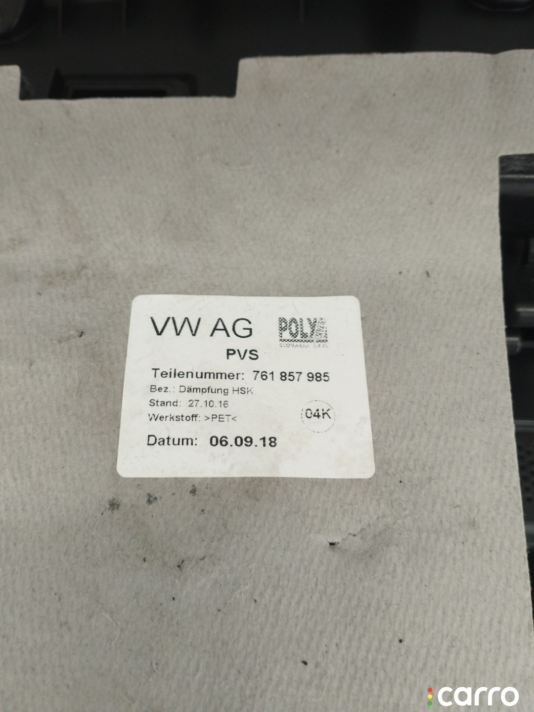 761857985 Бардачок Volkswagen Touareg 3 - фото №9