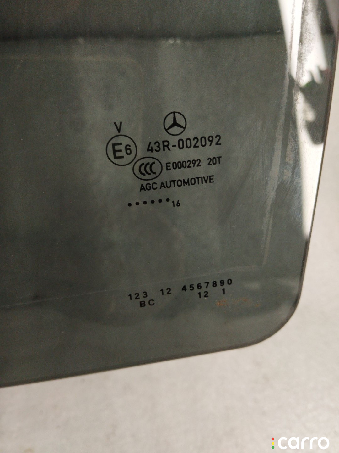 A2057350710 стекло двери задней левой Mercedes-Benz C W205/S205/C205 - фото №3