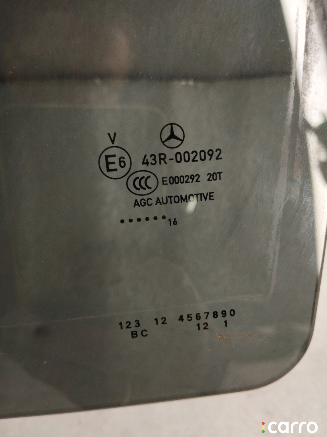 A2057350710 стекло двери задней левой Mercedes-Benz C W205/S205/C205 - фото №4