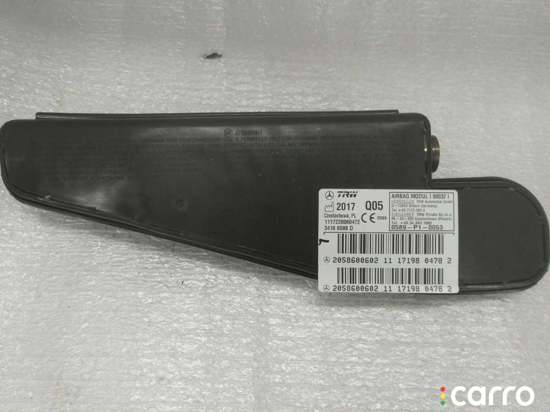 A2058600602 Подушка безопасности сиденья передняя левая Mercedes-Benz C W205/S205/C205 - фото №1