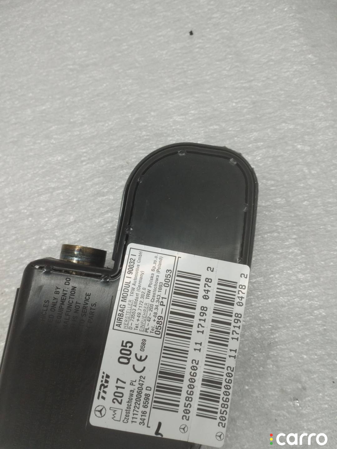 A2058600602 Подушка безопасности сиденья передняя левая Mercedes-Benz C W205/S205/C205 - фото №5