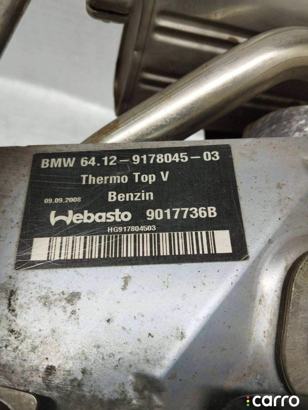 9015220, 9016629, 9017736, 9021808, 9153079, 9178045, 9184792 автономный отопитель BMW 7 F01/F02 - фото №2