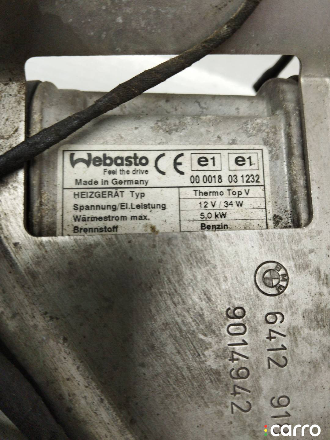 9015220, 9016629, 9017736, 9021808, 9153079, 9178045, 9184792 автономный отопитель BMW 7 F01/F02 - фото №7
