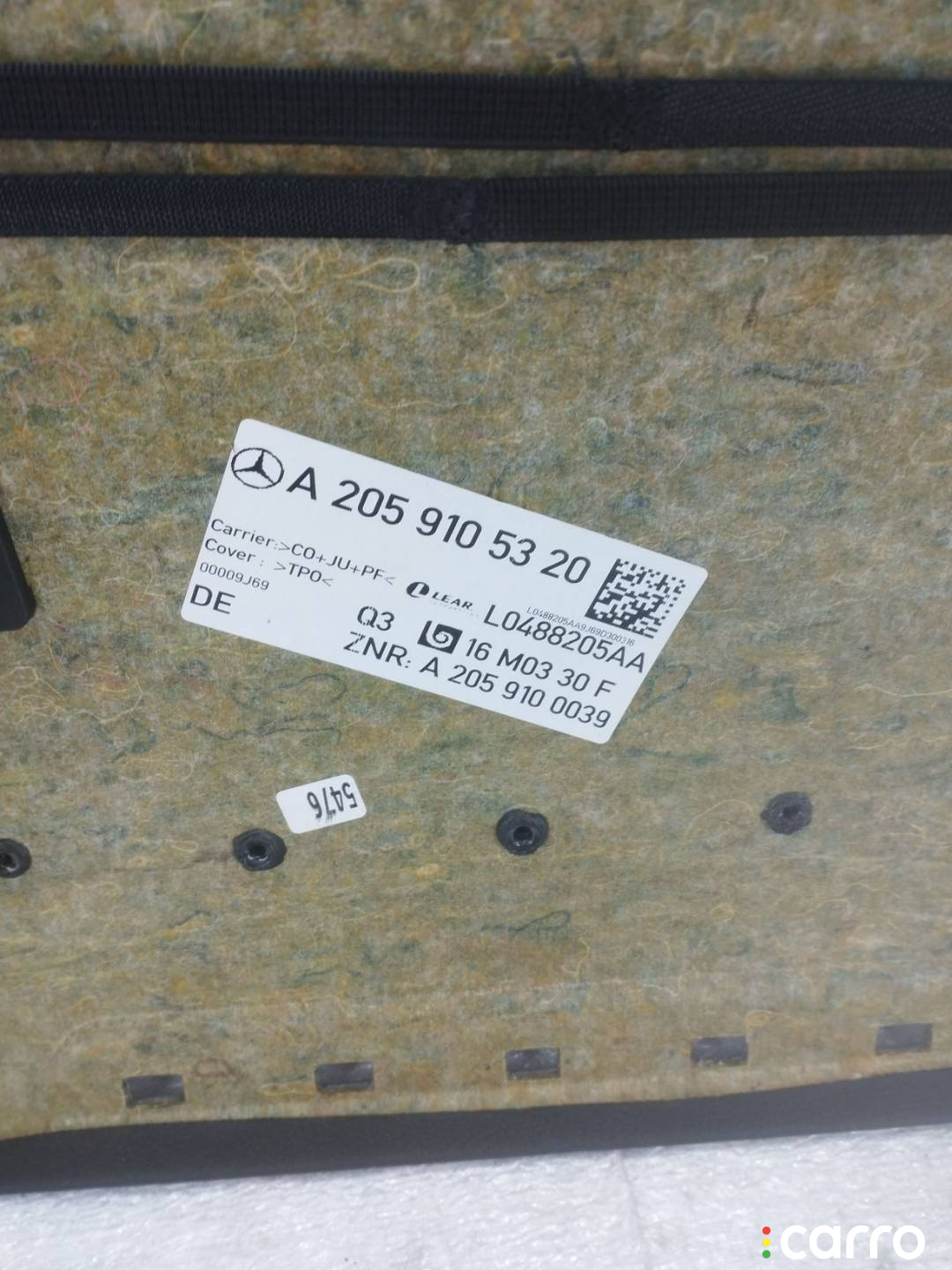 A2059105320 обшивка сидения Mercedes-Benz E W213/S213/C238/A238 - фото №7