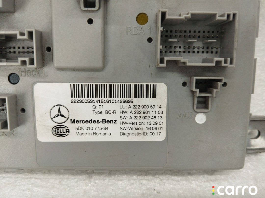 A2229005914 Блок SAM Mercedes-Benz C W205/S205/C205 2017г. - фото №2