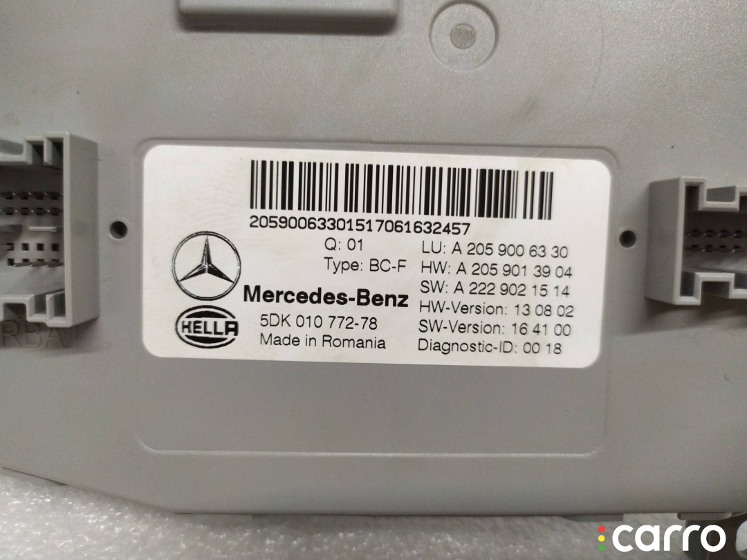 A2059006330, A2059013904 Блок SAM Mercedes-Benz C W205/S205/C205 - фото №2