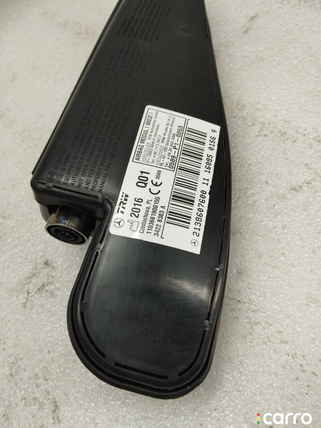 A2138607600 Подушка безопасности сиденья передняя правая Mercedes-Benz C W205/S205/C205 - фото №3