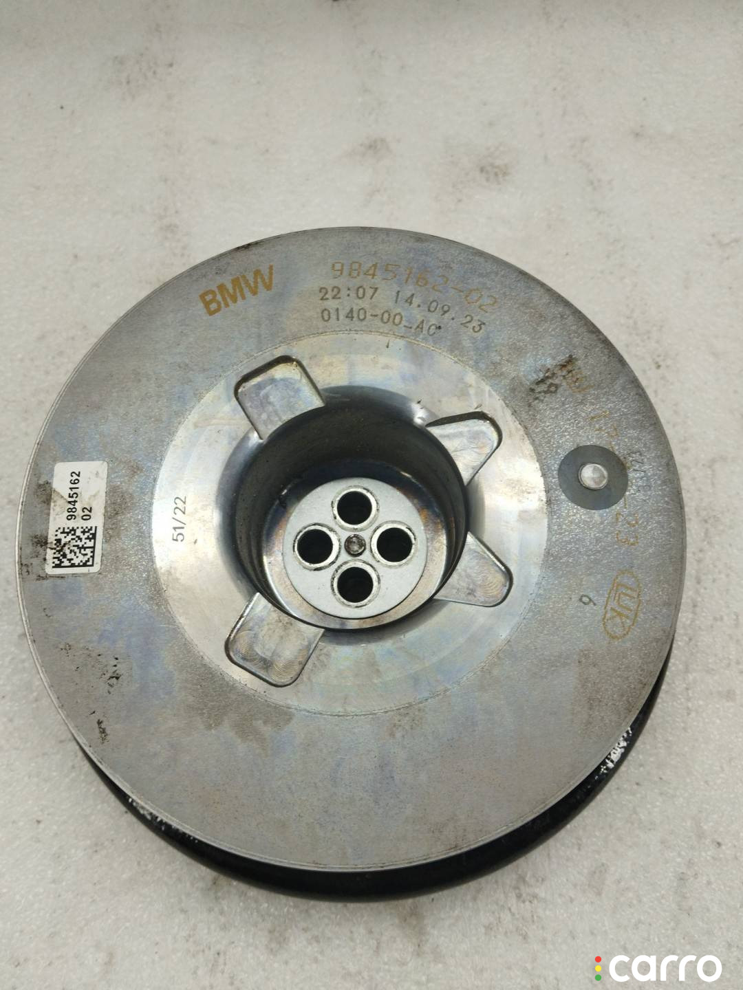 9845162 Шкив BMW 5 G30/G31 - фото №1