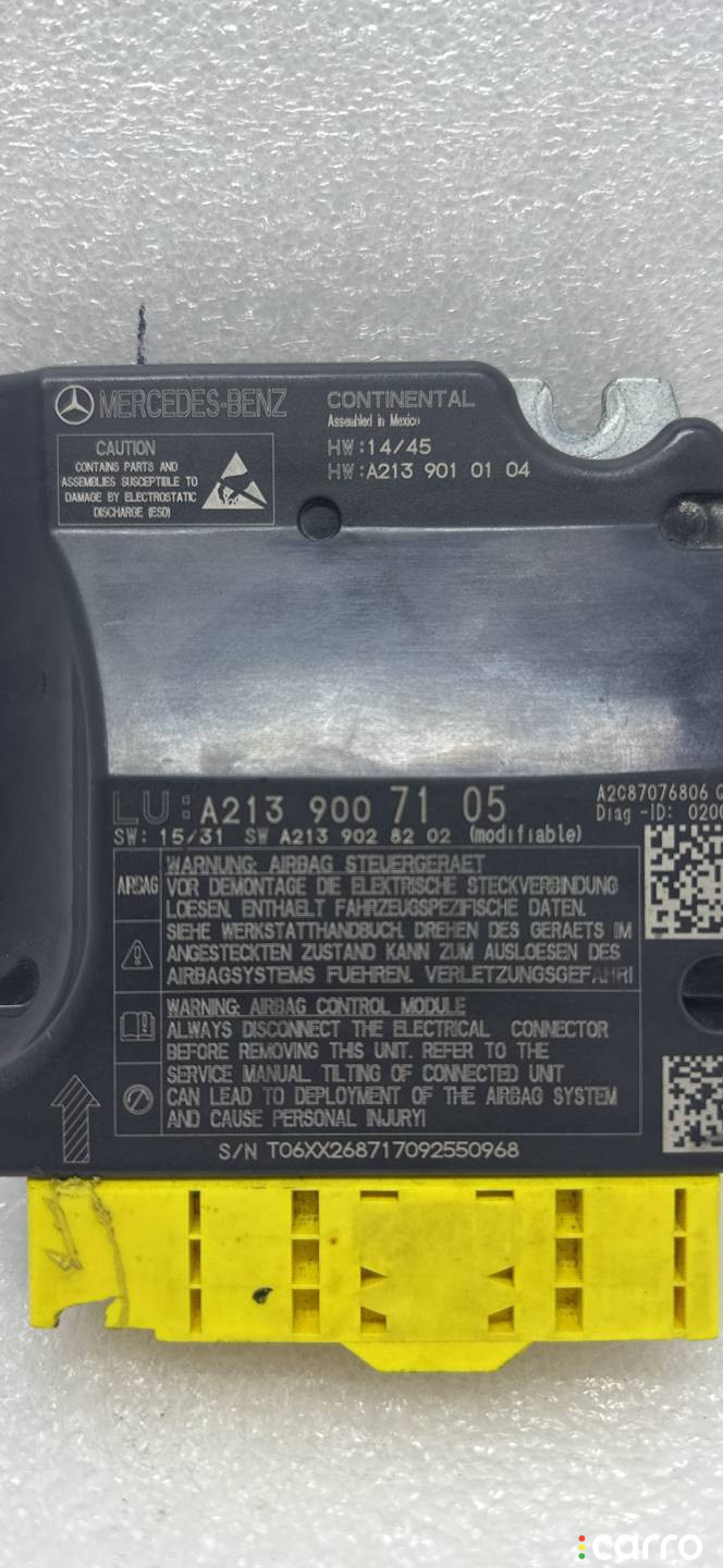 A2139007105 Блок AirBag Mercedes-Benz E W213/S213/C238/A238 - фото №4
