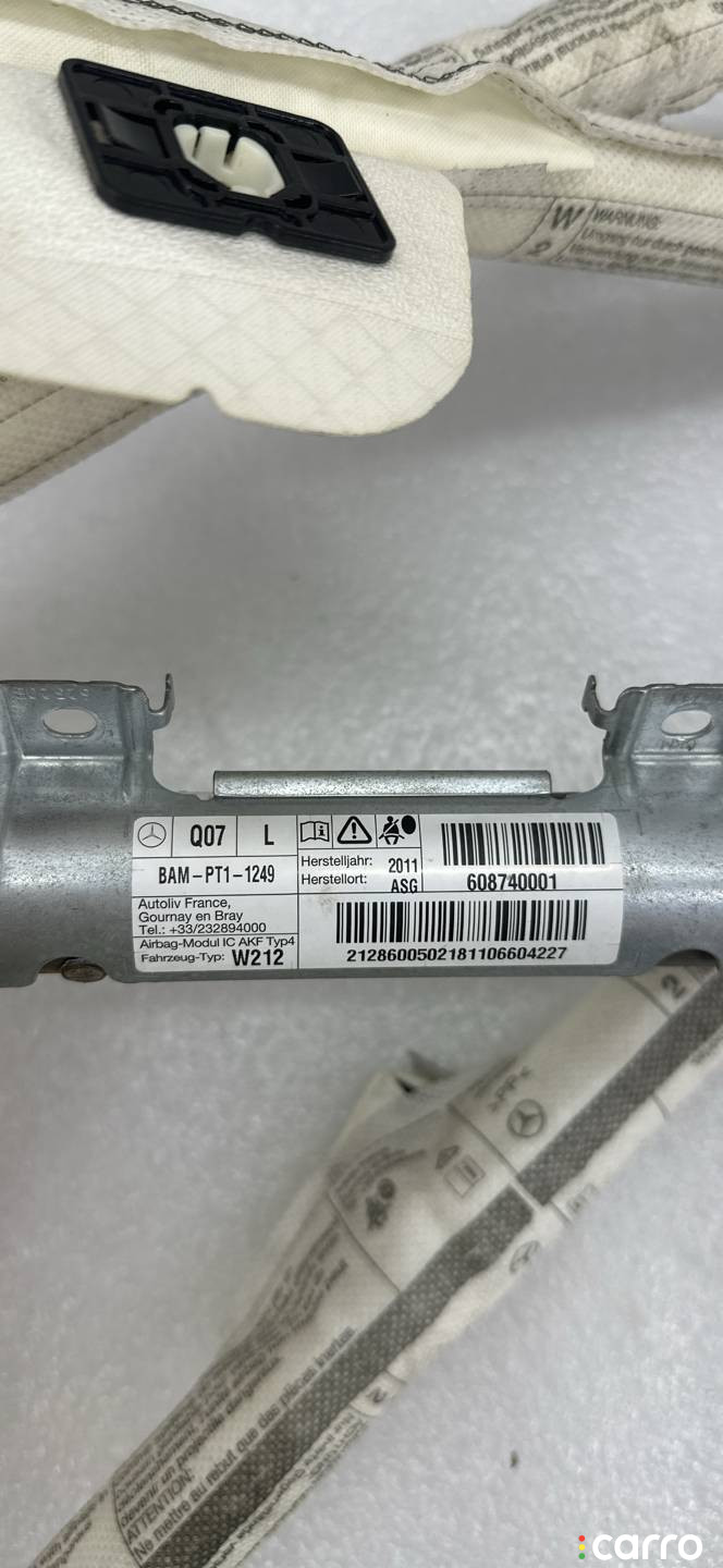 2128600502181106604227 Подушка безопасности боковая (шторка) левая Mercedes-Benz E W212/S212/C207/A207 - фото №4