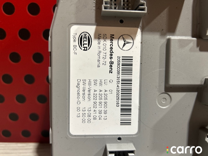 A2059003913 Блок комфорта Mercedes-Benz C-Class W205 2015г. - фото №3