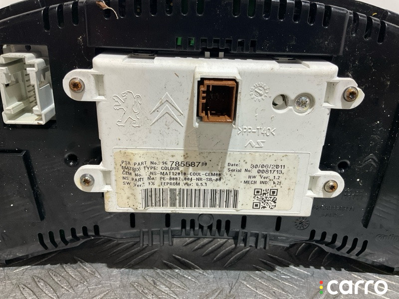9678558780, 9800084780, 9812833580, 1607971580, 96767158XT щиток приборов Citroen C4 2011г. - фото №5