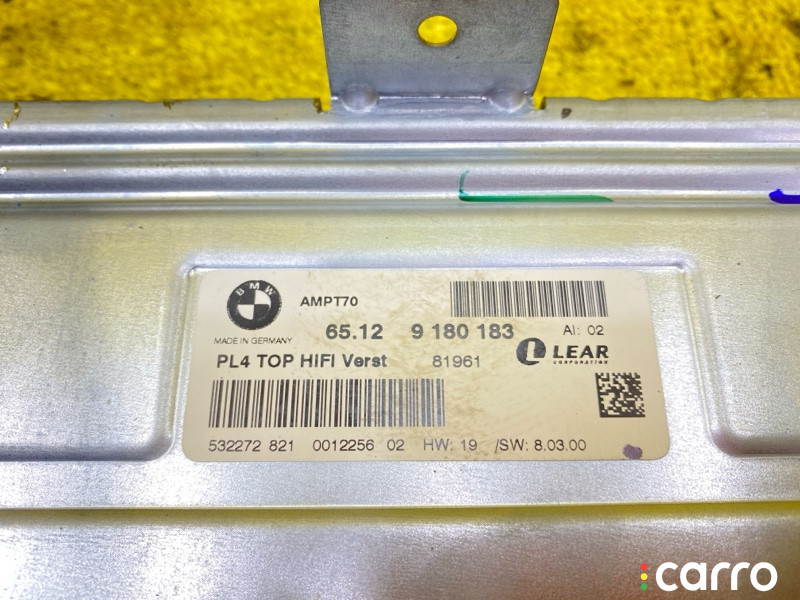 65129180183, 9180183, 4988 усилитель магнитофона BMW X5 2008г. - фото №7