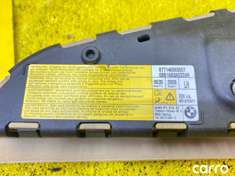 5014, 87714666905T подушка безопасности в сиденье BMW 3-SERIES 2014г. - фото №5