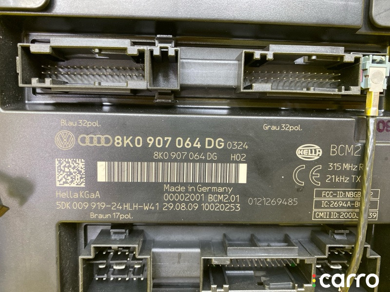4999, 8K09070644DG, 8K090706, 8K09070644 электронный блок AUDI A4 2010г. - фото №3
