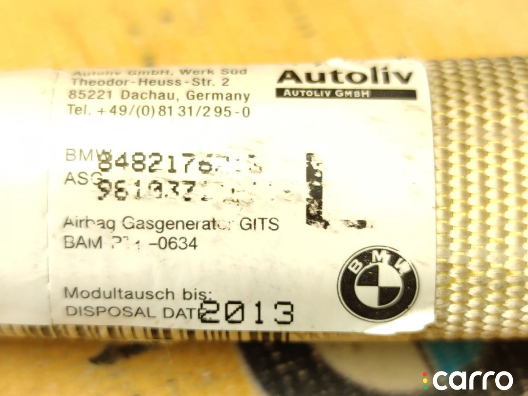 72127000007 Шторка безопасности BMW 740i 1998г. - фото №3