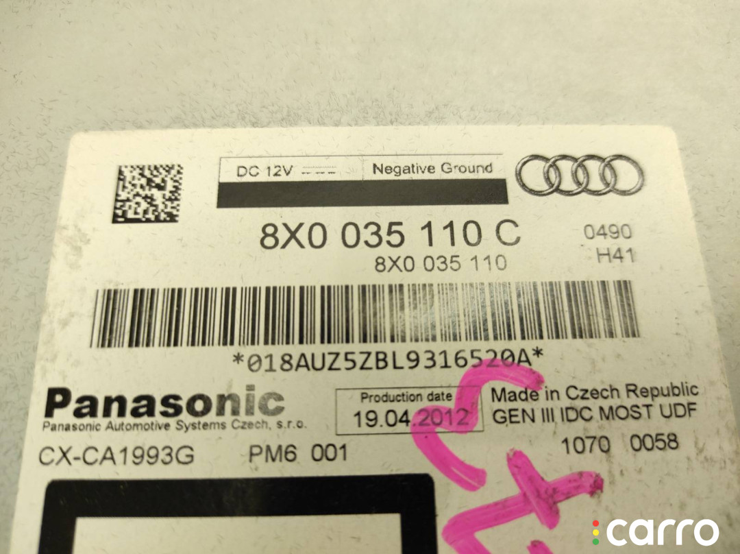 8X0035110 Монитор AUDI Q5 2012г. - фото №9