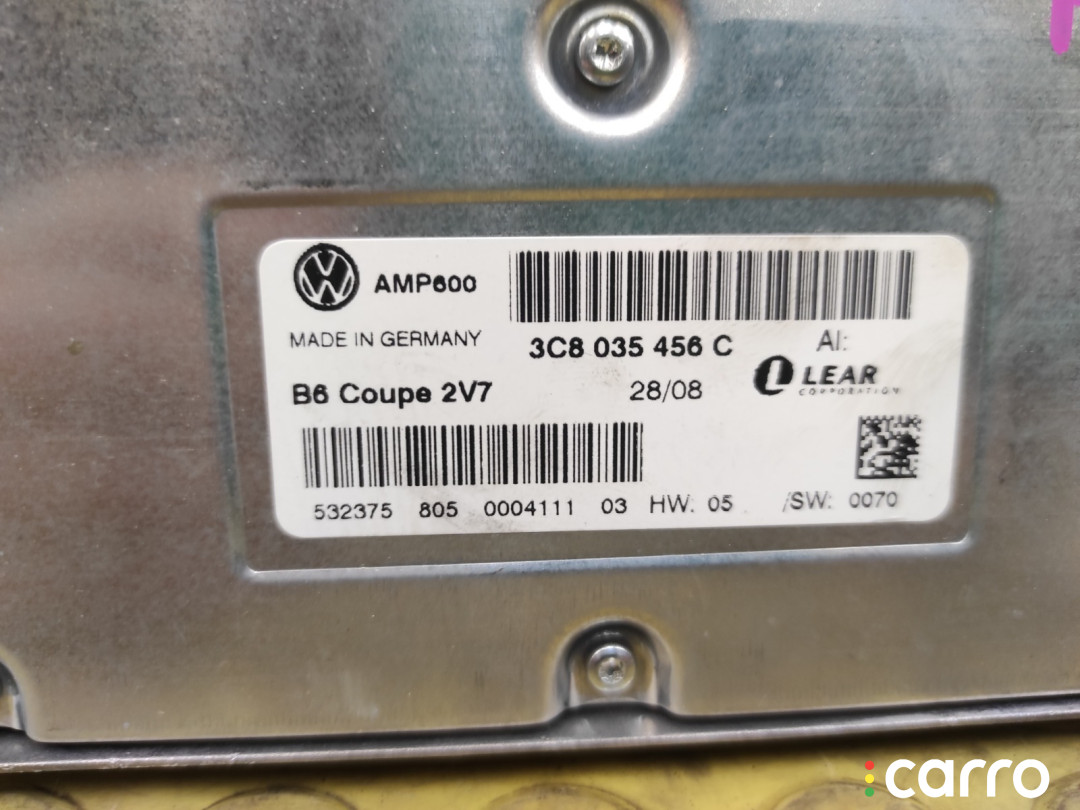 3C8035456C Усилитель звука VOLKSWAGEN Passat CC 2009г. - фото №8