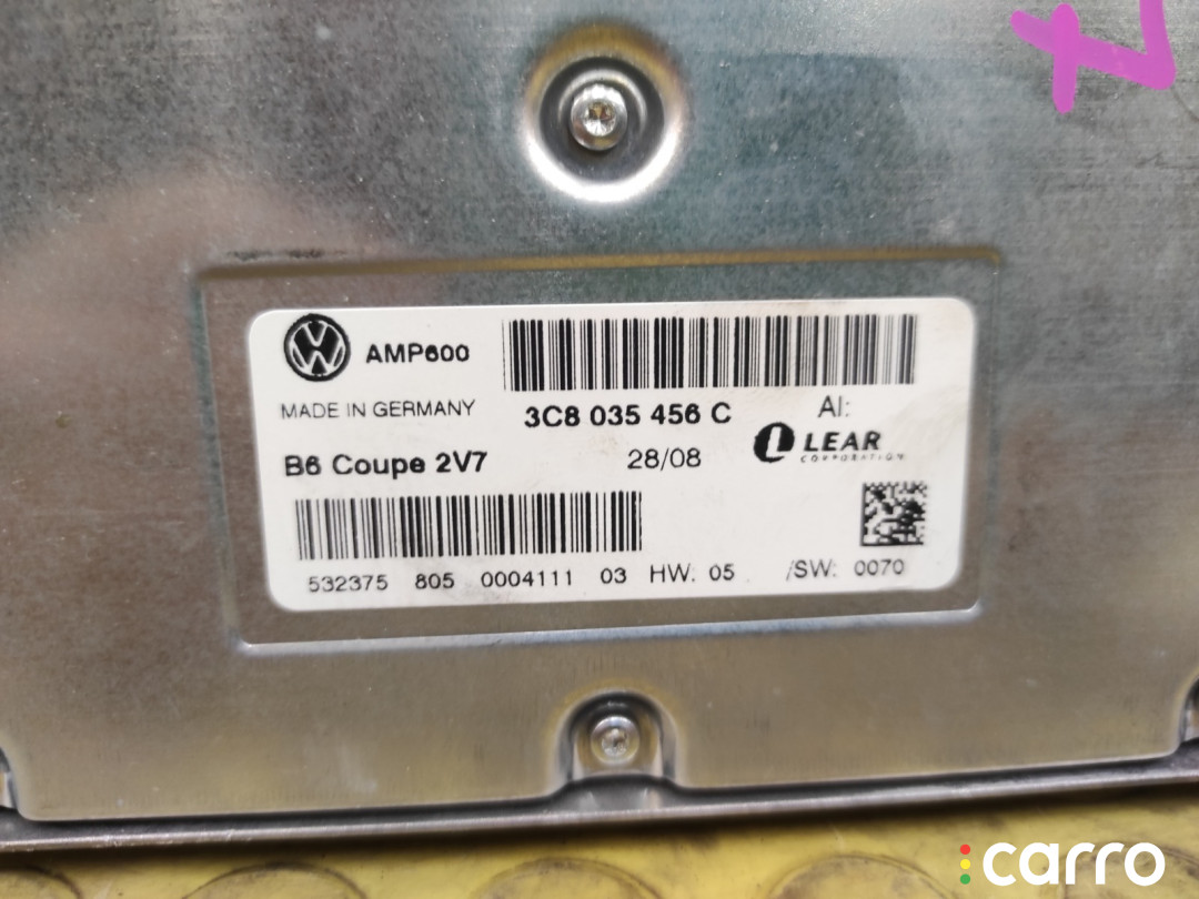 3C8035456C Усилитель звука VOLKSWAGEN Passat CC 2009г. - фото №9