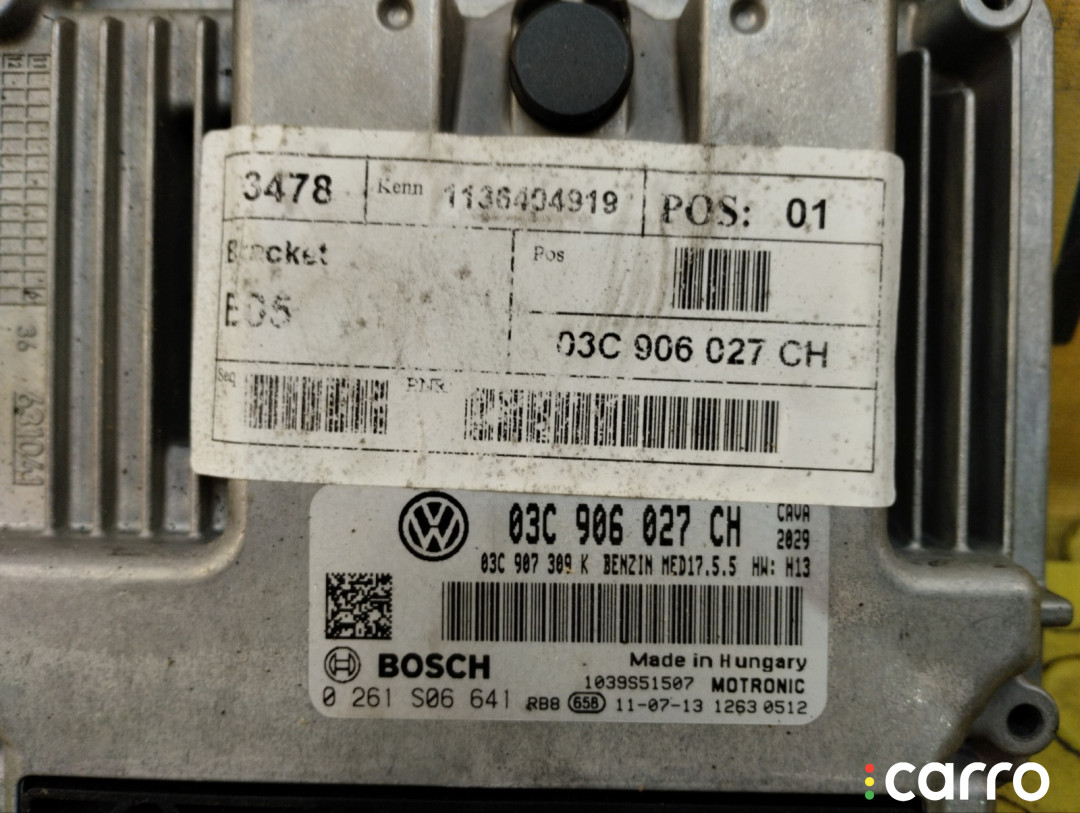 03C906027CH ЭБУ двигателя VOLKSWAGEN Sharan 2012г. - фото №3