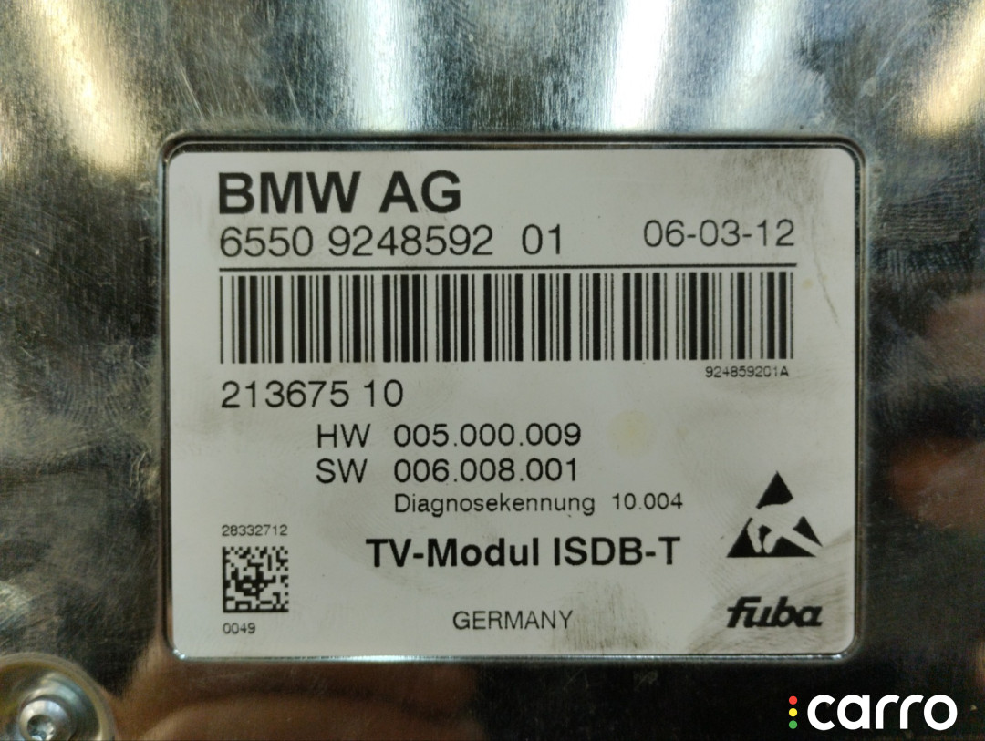 65509366605 Блок ТВ BMW 535i 2012г. - фото №4