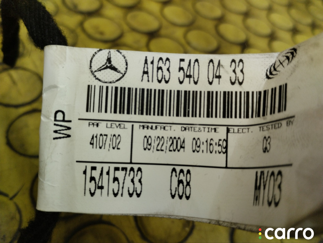 A1636890191 Бардачок Mercedes-Benz ML-Class 2004г. - фото №9