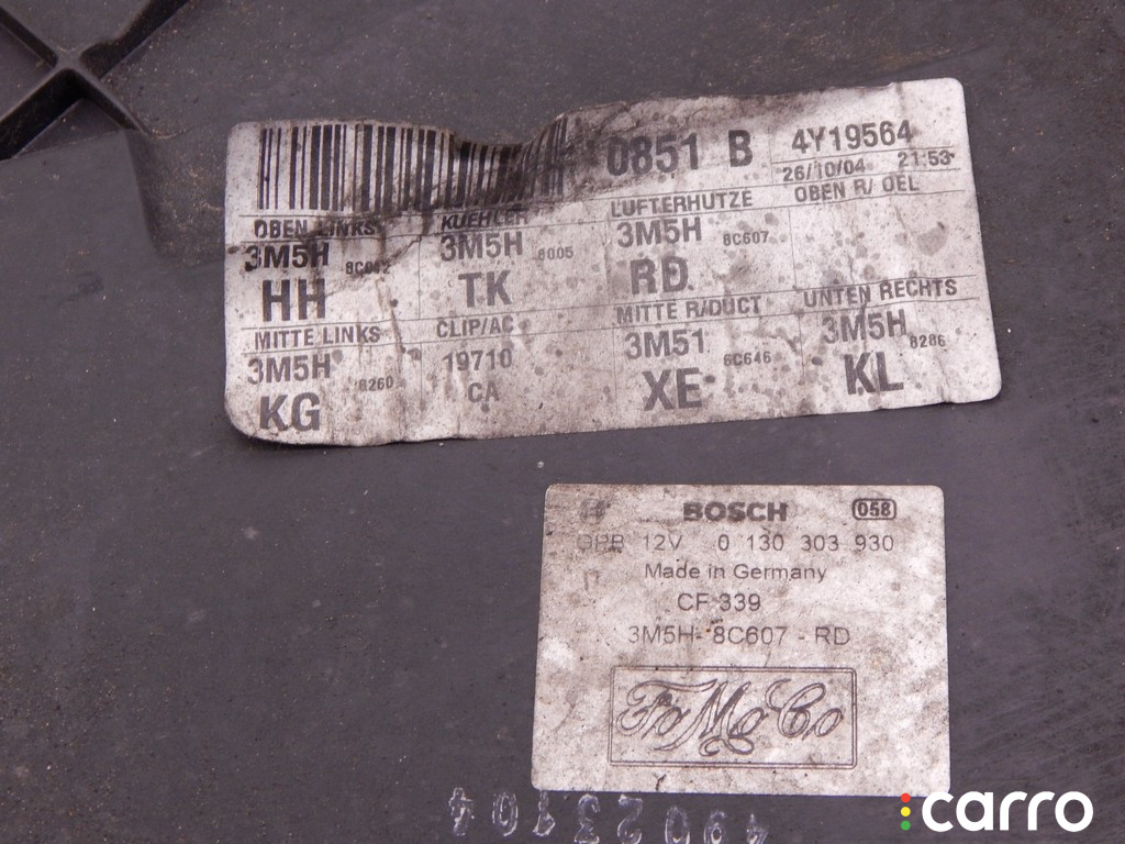 3M5H8C607RD, 8C607RD Вентилятор радиатора FORD FOCUS II 2007г. - фото №2