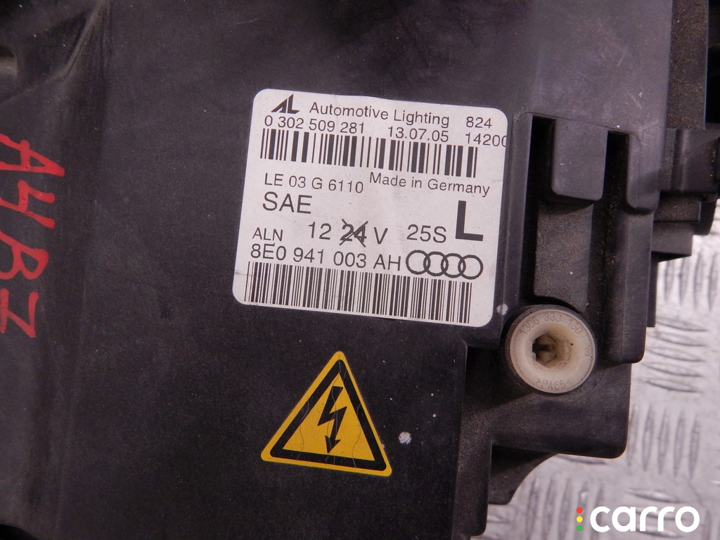 8E0941003AH, 41003AH Фара левая AUDI A4 (B7) 2006г. - фото №8