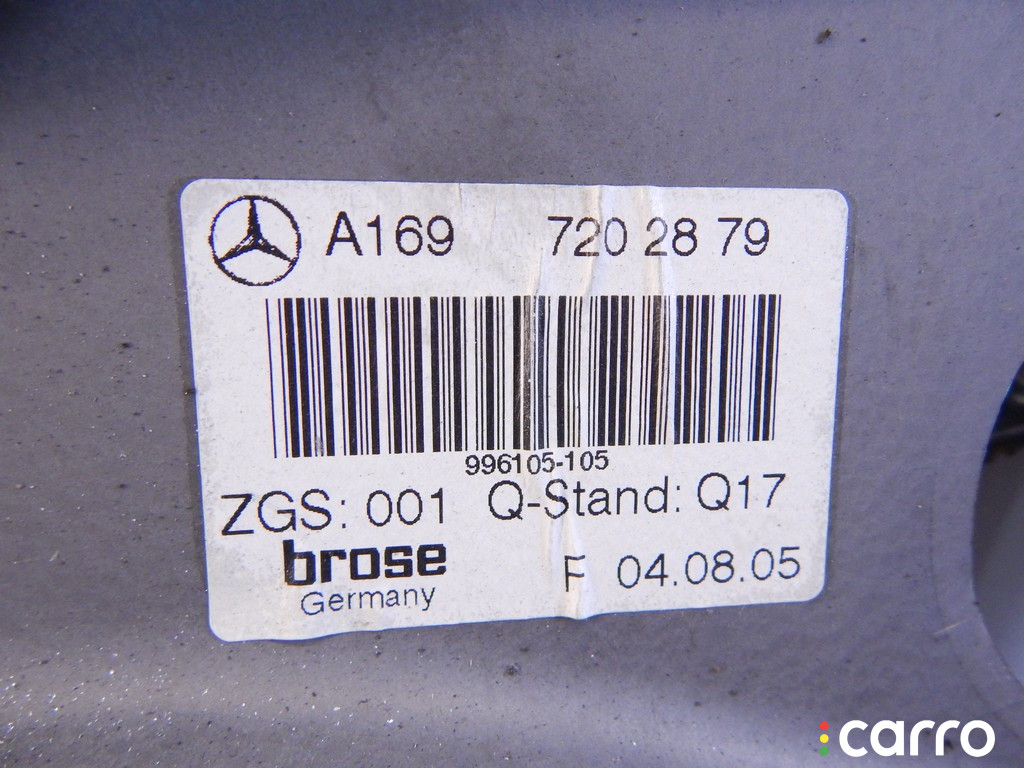 A1697202879, 7202879 Стеклоподъемник электрический передний правый MERCEDES-BENZ B-CLASS (W245) 2005г. - фото №2