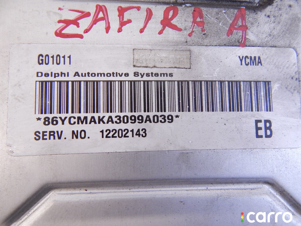 Блок управления двигателем OPEL ZAFIRA A 2004г. - фото №3