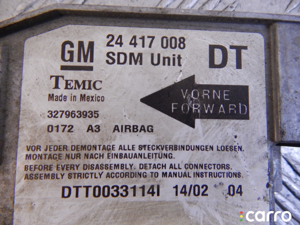 Блок AirBag OPEL COMBO C 2002г. - фото №3