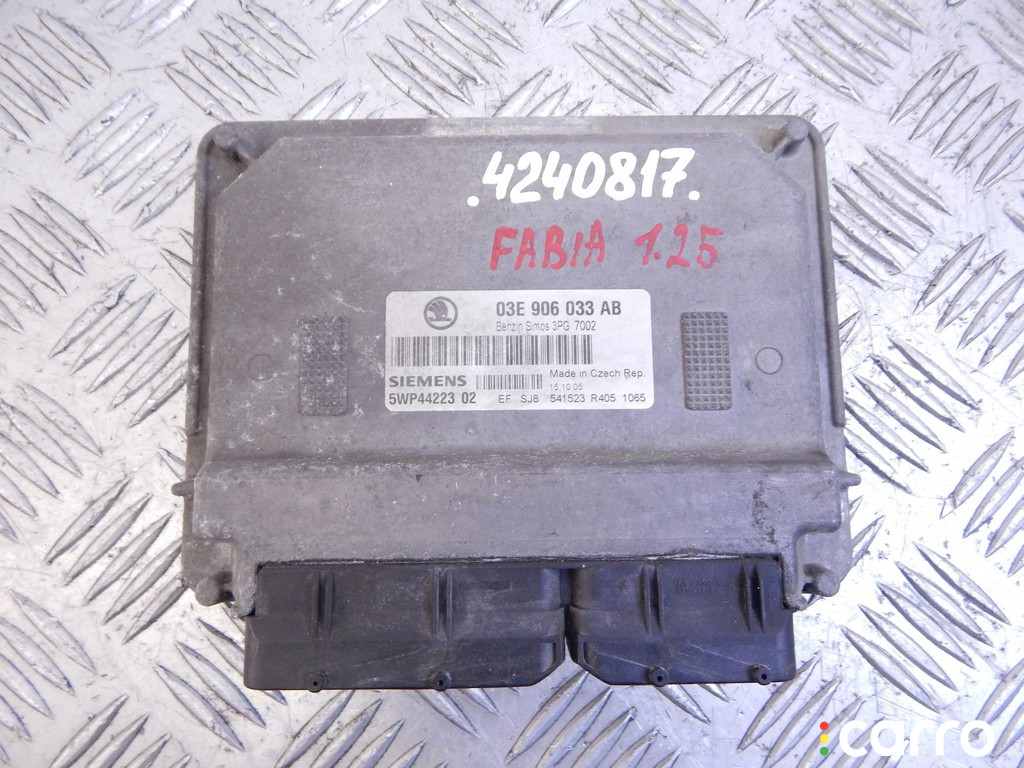 Блок управления двигателем SKODA FABIA 1 поколение ) 2005г. - фото №1