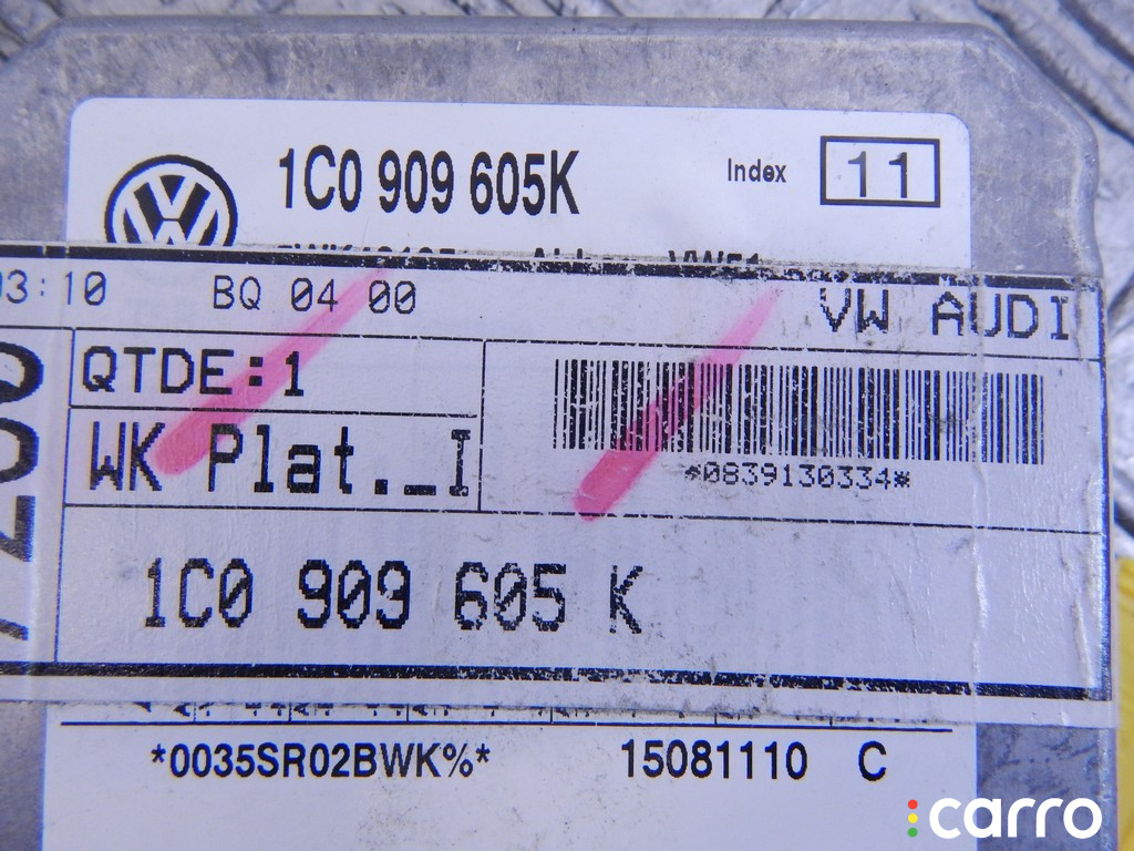Блок AirBag VOLKSWAGEN FOX 2009г. - фото №3