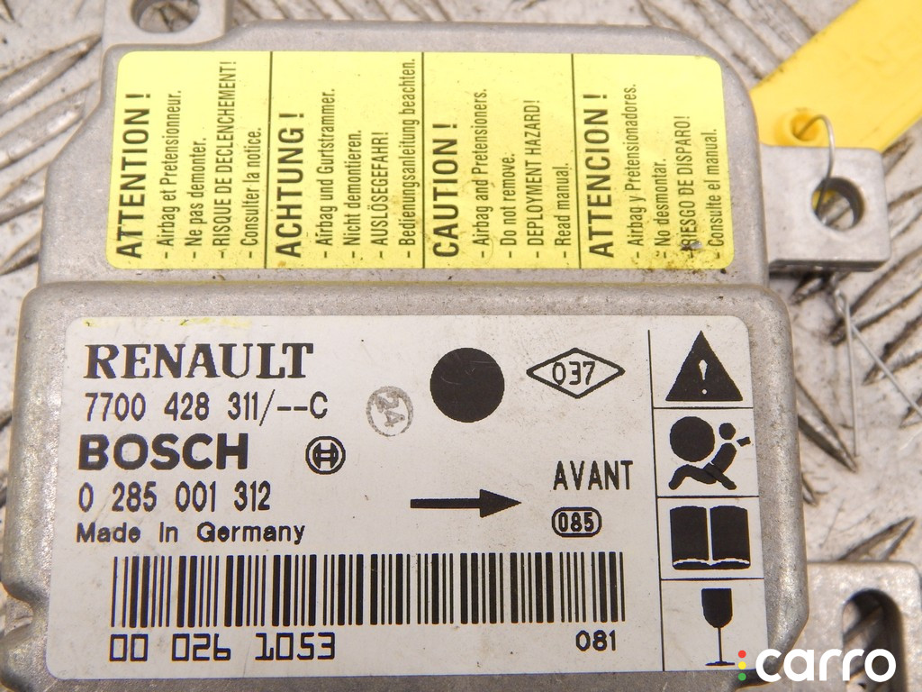 Блок AirBag RENAULT CLIO II 2002г. - фото №4